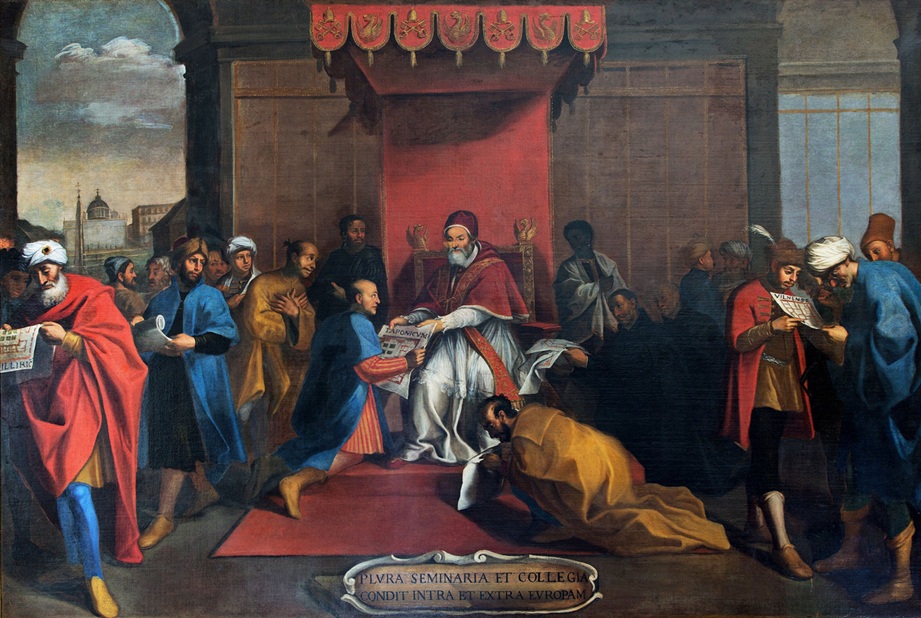 Mancio Ito and the Japanese Tensho Embassy visits Pope Gregory XIII in Rome, 1585, March 23rd 